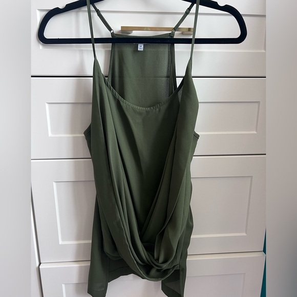 Naked Zebra Tops - Naked Zebra Olive Green Women's Top